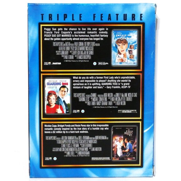 Nicholas Cage Triple Feature DVD Set PEGGY SUE GOT MARRIED, GUARDING TESS, IT... - Picture 2 of 10